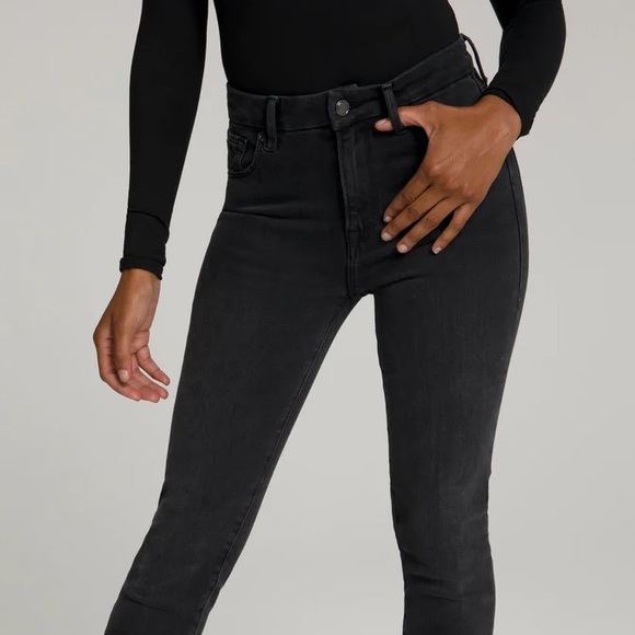 NWT Good American Jeans Good Classic in Black114 6/28 - Picture 3 of 14